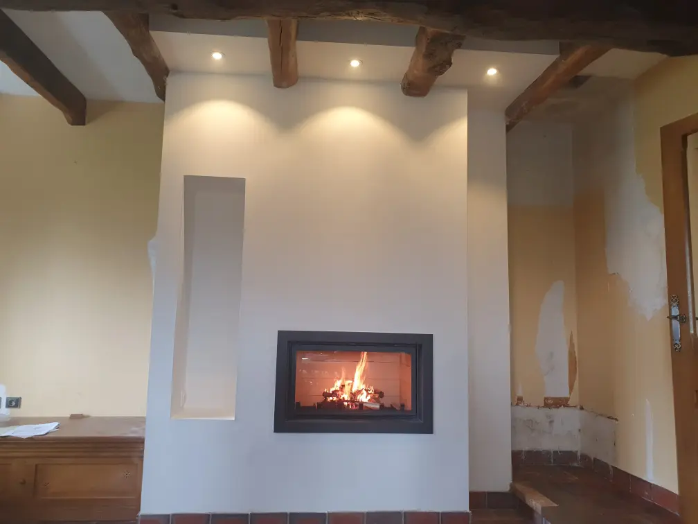 Installation d'un insert à bois SEGUIN par le revendeur Création & Decor Gally, Rumilly 74